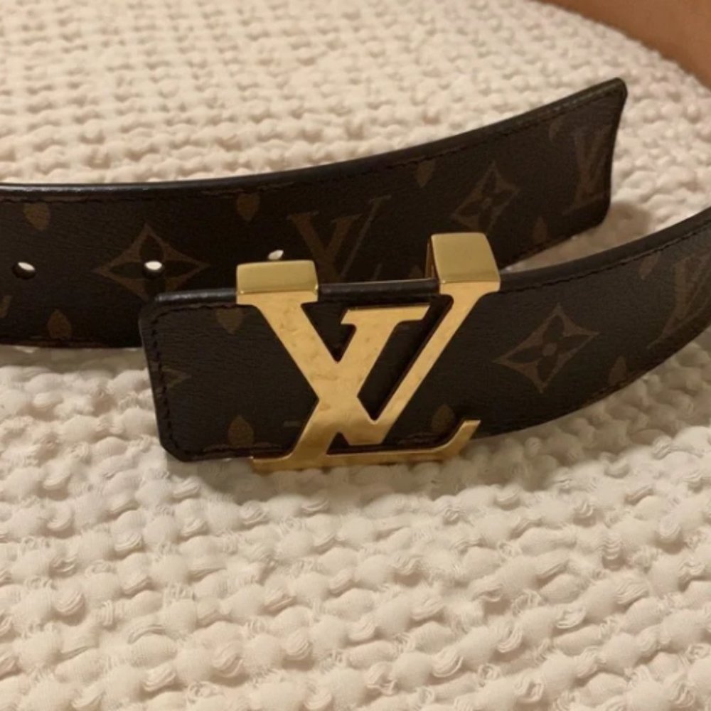 REAL! New Brown Monogram Intiales 100cm Belt - Picture 3 of 4